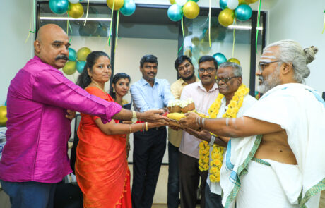 Lamp lighting ritual at Longshore Chennai inauguration